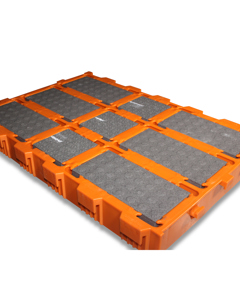 Plastic slat 600x400 orang/slat area max 7%/w/stoneware til